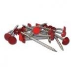 25/65mm Polytop Pins/Nails box WINE RED